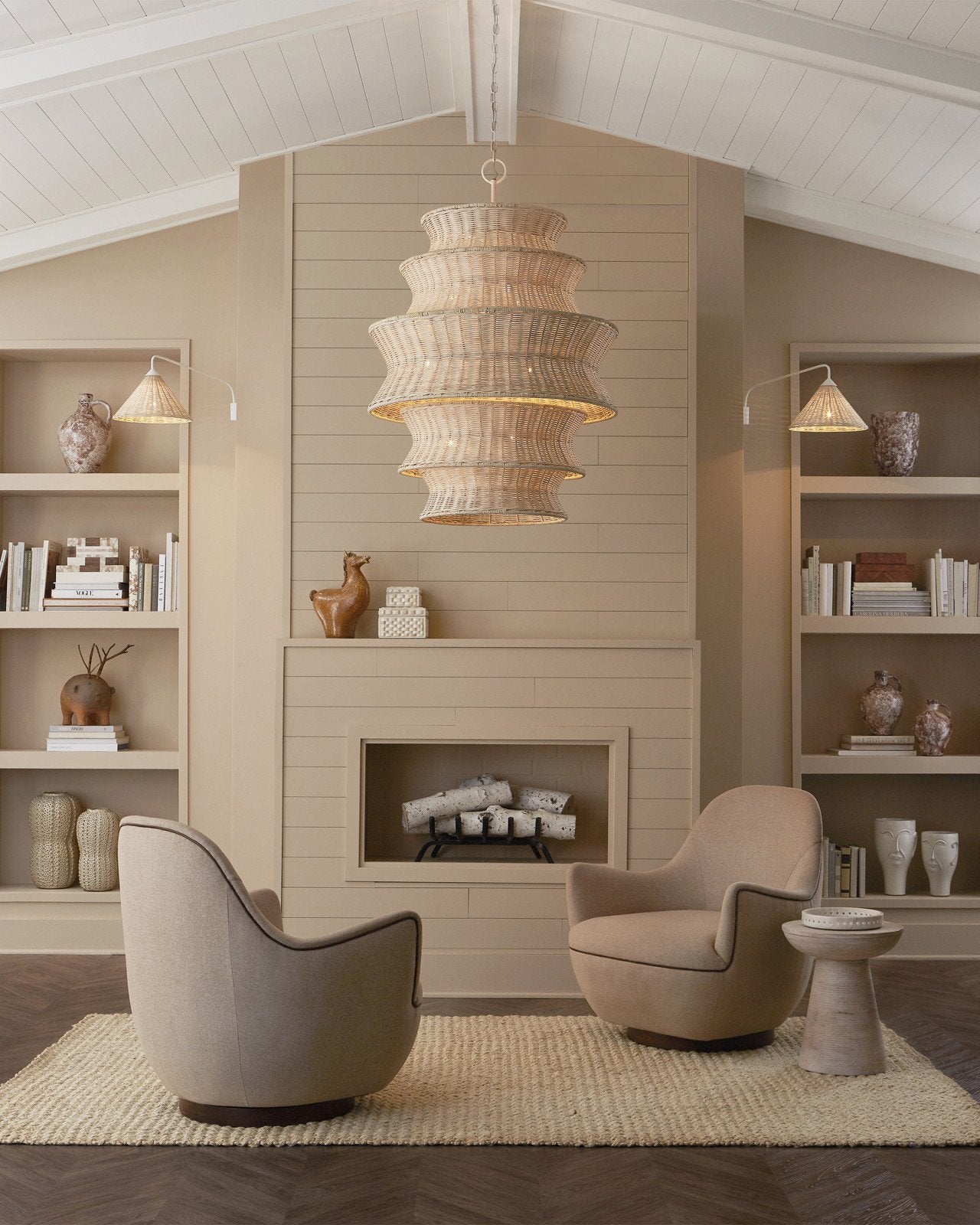 Brene Walnut Swivel Armchair, Felton Oatmeal